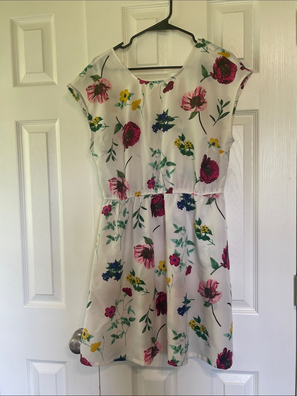 Floral cream dress
